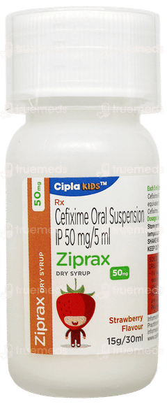 Ziprax 50mg Strawberry Flavour Dry Syrup 30ml Ziprax 50mg Strawberry Flavour Dry Syrup 30ml